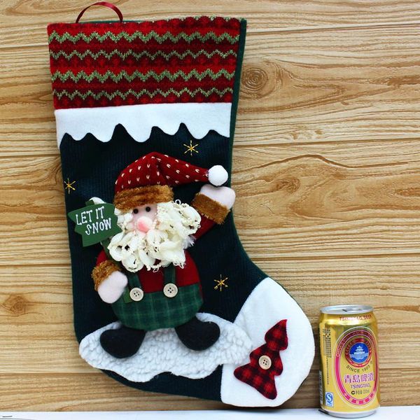 

christmas decorations children's gift bag santa claus socks tree pendant