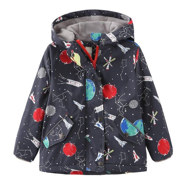 

baby little boys girls long sleeve fleece jacket kids warm winter coat waterproof windproof girl's outfits 2 4 5 6 7 8 years, Blue;gray
