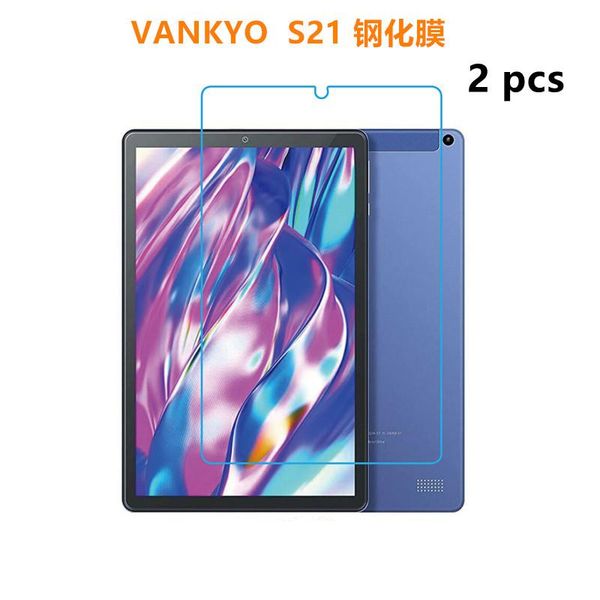 

2pcs tablet tempered glass screen protector cover for vankyo s21 s20 s30 s8 s7 z4 z10 p31full coverage pc protectors