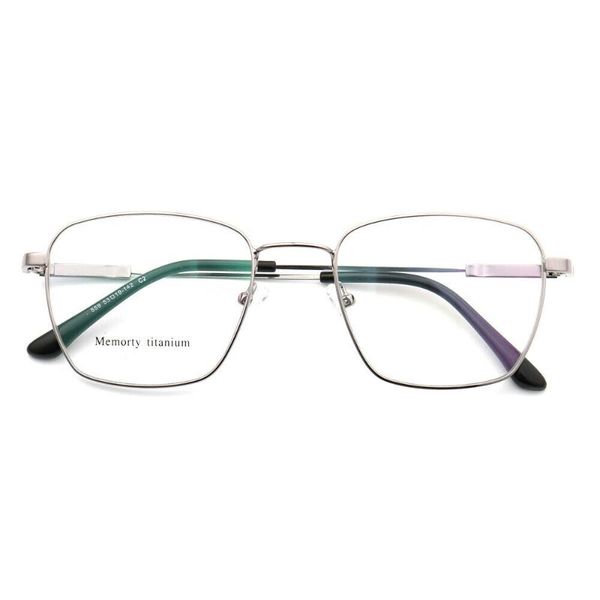 

fashion sunglasses frames men square eyeglasses for metal business glasses full rim retro rx eyeglass memory lightweight eyewear, Black