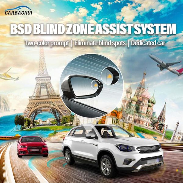 

Car Rear View Cameras& Parking Sensors Millimeter Wave Radar Blind Spot Detection System BSD BSA BSM Monitoring Change Lane Assist For Chang