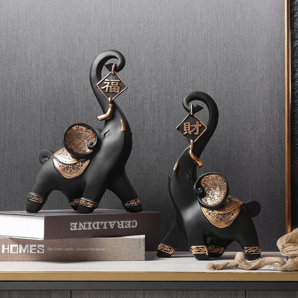 

decorative objects & figurines home wine cabinet decoration elephant ornament a pair of modern simple indoor living room tv handicraft ornam