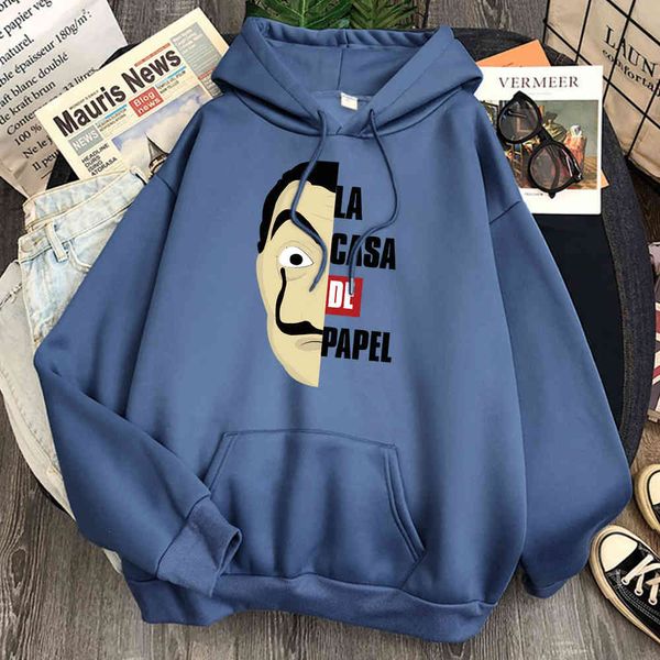 

men's hoodie, printed with household paper, loose casual wear, polar lining, retro, comfortable, punk animation t-shirt, Black