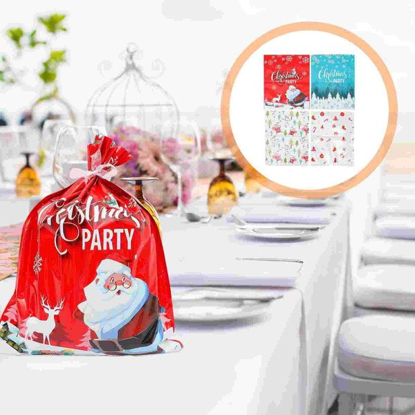 

gift wrap 12 pcs xmas wrapping bag candy pouch chocolate packing drawstring bags