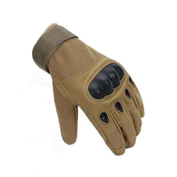 

cycling gloves men's full finger tactical outdoor camping hiking professional non-slip camouflage mountaineering riding, Black