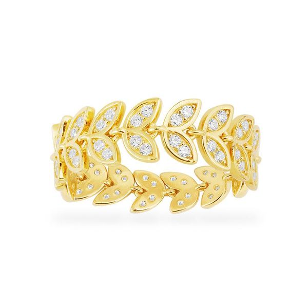 

fashion solid 925 sterling silver yellow gold color leaf palm soft finger ring micro zircon for women brand jewelry cluster rings, Golden;silver