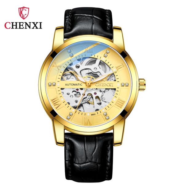 

wristwatches 2021 sale men mechanical full automatic original movement water resistant, Slivery;brown