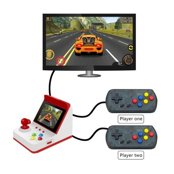 

game controllers & joysticks red and white handheld fc console 3.0 inches 8-bit a6 joystick portable arcade video box vintage nostalgia