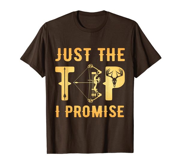 

vintage funny hunting deer apparel just the tip i promise t-shirt, White;black