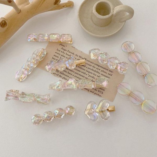 

hair accessories korea style fashion transparent clip for women romantic female jewelry hairpin 2021 barrettes wholesale