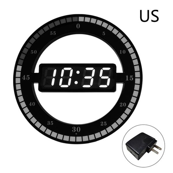 

wall clocks led digital clock dual-use dimming circular poreceptive