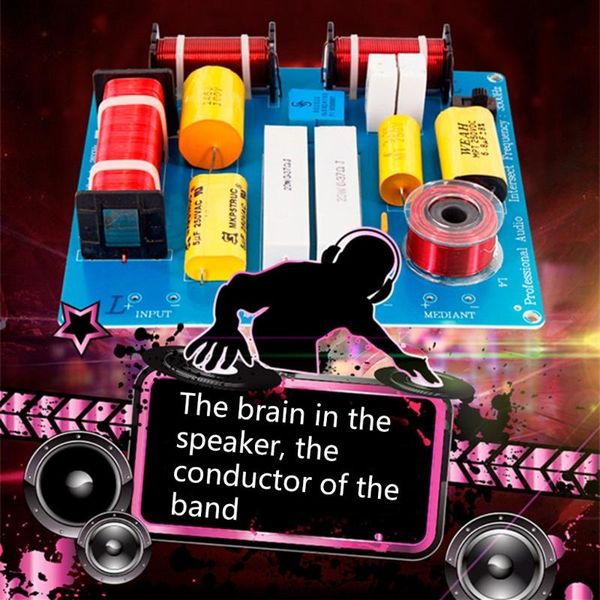 

computer speakers speaker frequency divider board, treble alto bass 3 way weah-3505 for welding, perfect diy