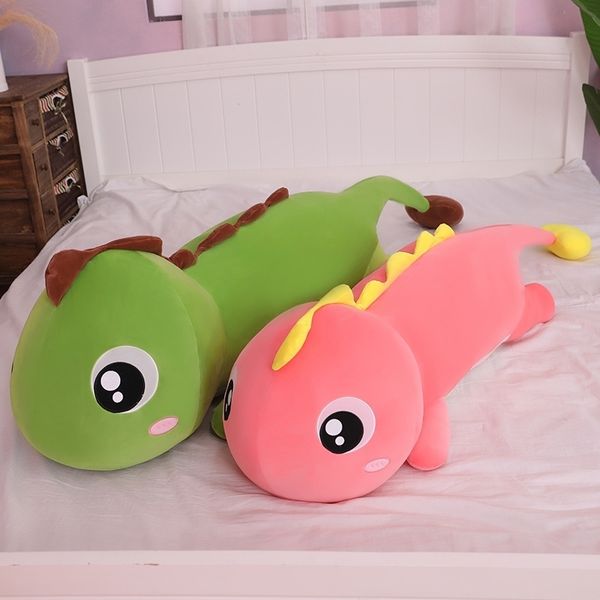 

big eye dinosaur plush toy doll large children sleeping strip pillow doll gift