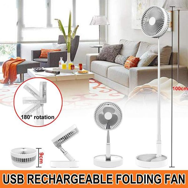 

electric fans portable mini fan usb rechargeable student 2 in 1 floor stand pedestal foldable ventilador