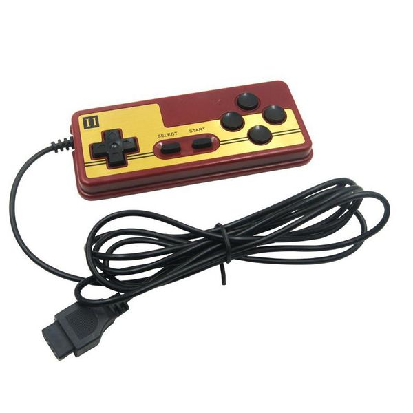 

game controllers & joysticks 2pcs 9 pin backup controller for console games 8bit tv player fc red and white machine handle special