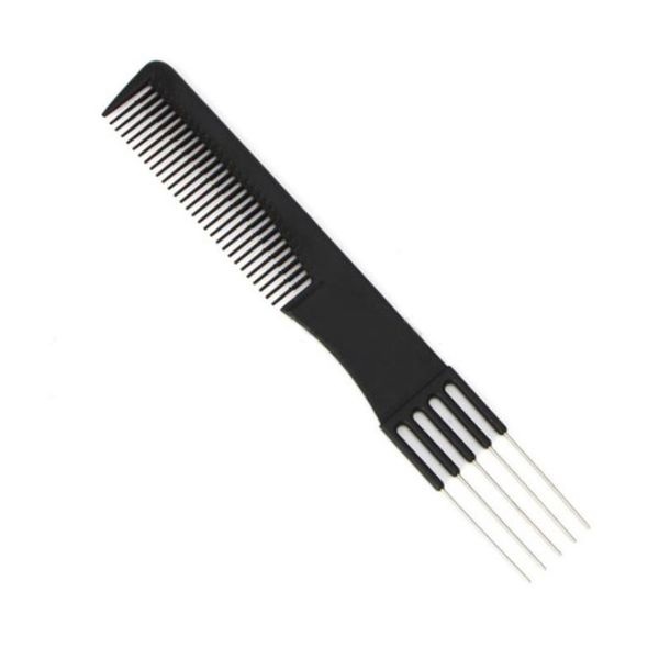 

hair brushes 5pcs black metal pin hairdressing style comb brush, Silver