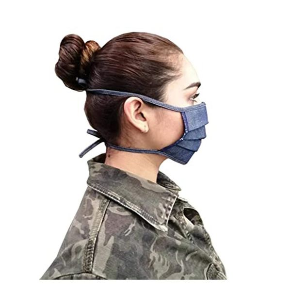 

can summer be breathable washed repeatedly, pleated mask is multicolor