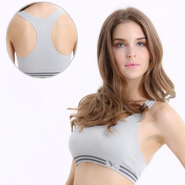 

gym clothing padded sports bras for women om seamless yoga bra sportswear push up running workout jogger underwear shockproof vest, White;black