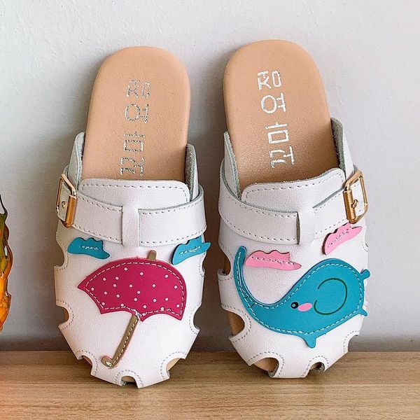 

slipper baotou girls shoes summer children' outdoor sandals and slippers korean fashion cartoon princess kids gs15, Black;grey