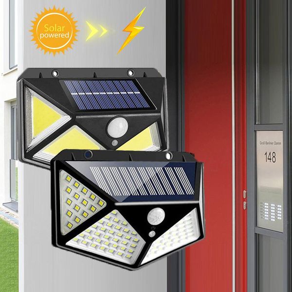 

wall lamp led solar lights outdoor lighting for garden wireless 270d wide angle illumination light yard
