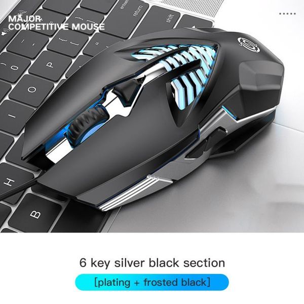 

mice 3200 dpi competitive gaming mouse usb 6/4 button macro definition metal desknotebook wired comfortable grip