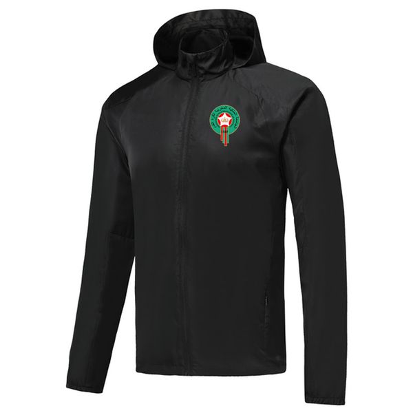 

2021 morocco soccer windbreaker men jackets zipper hooded football windbreakers jacket active hoodies tracksuits winter coat sports trench c, Black;brown