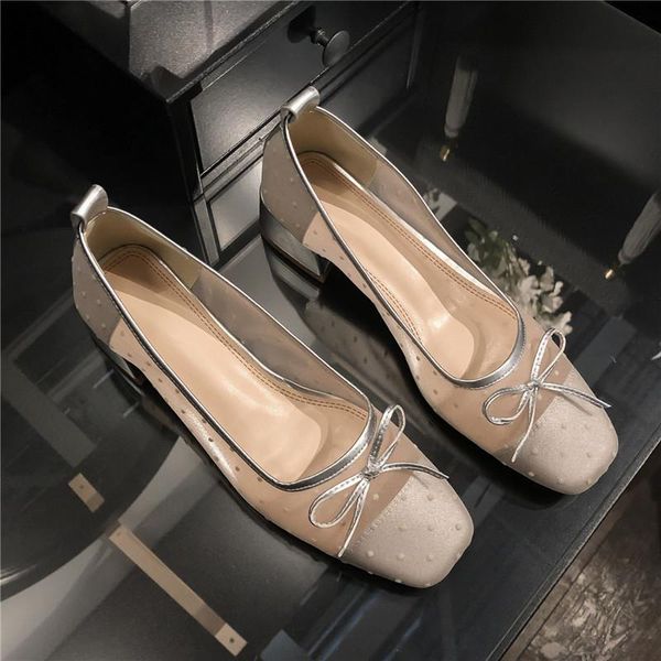 

dress shoes squared toe lace women pumps chunky heel bowtie ladies summer, Black