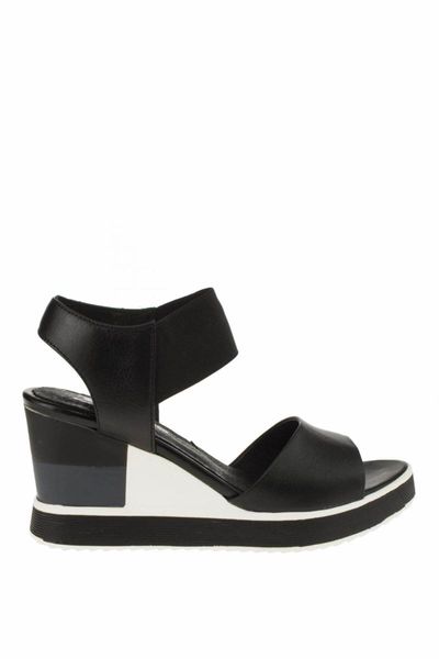 

genuine leather black women 's sandals 123 1701405yz
