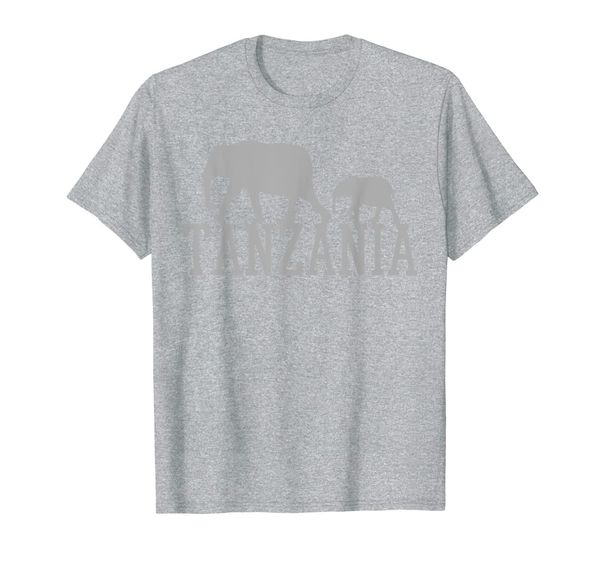 

elephant family baby mother dad africa tanzania gift t-shirt, White;black