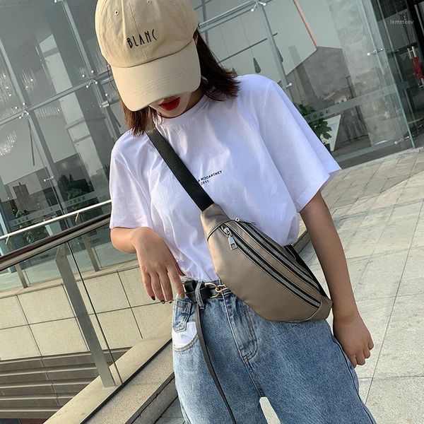

evening bags small waist bag women's 2021 fashion casual shoulder simple girl's chest messenger1