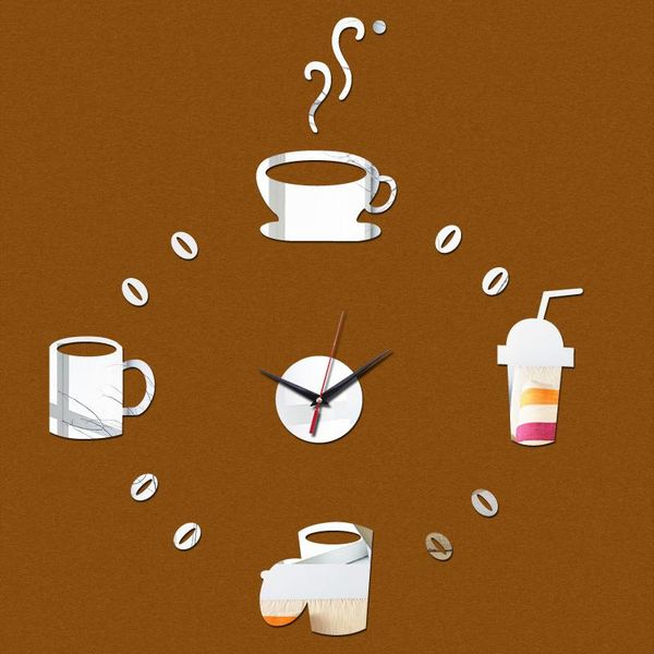 

direct selling wall clocks clock diy home decor single face mirror acrylic stickers sticker quartz needle