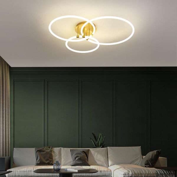 

ceiling lights home led for living room bedroom lustre de plafond moderne luminaire plafonnier round circle rings lamp