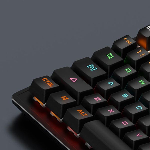 

mechanical keyboard e-sports game green axis office computer usb wired keyboards