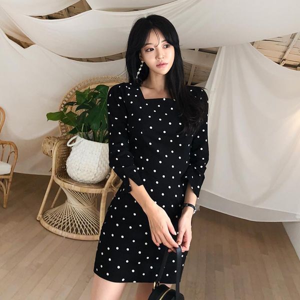 

han edition party led the wave point show thin recreation bag hip dress casual dresses, Black;gray