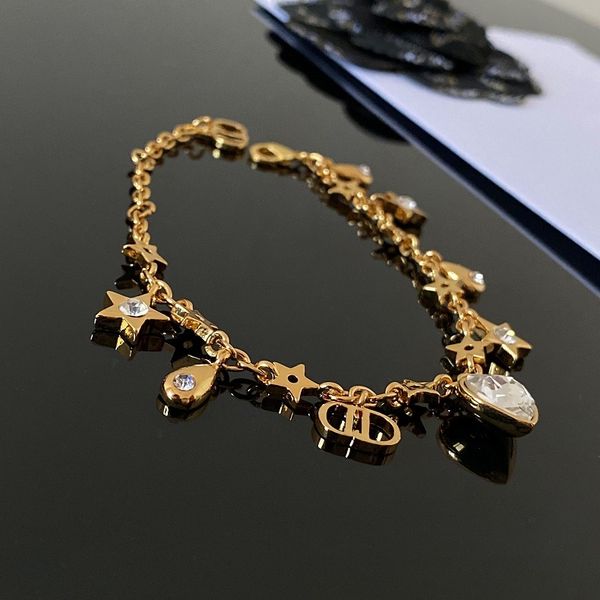 

d family 20 new star water drop bracelet, Golden;silver