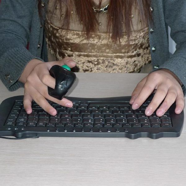 

2.4ghz wireless finger handheld trackball mouse mice for pc lapjr deals