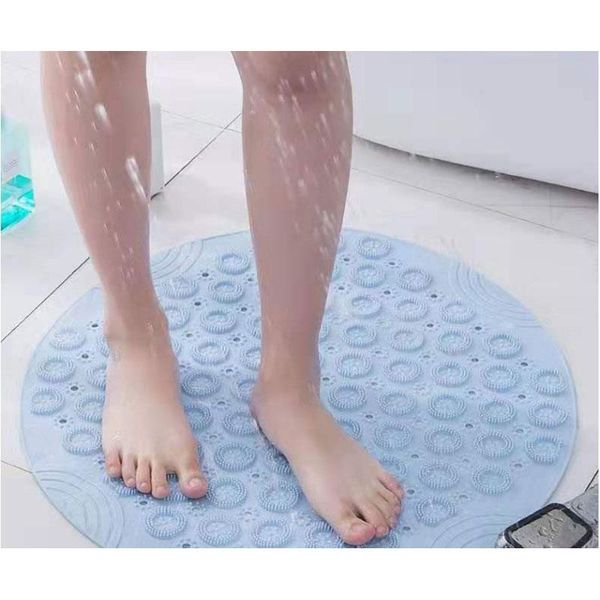 

bath mats fxpay non-slip shower household pvc round anti slip massage pad