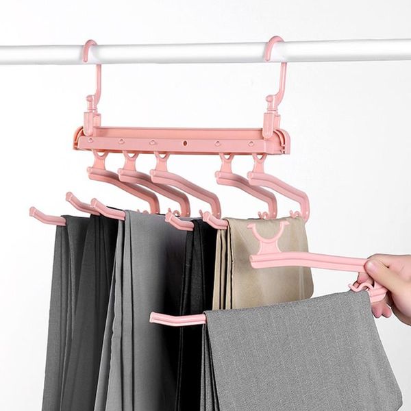 

hangers & racks cloth hanger drying pants rack shelf multi-function wardrobe magic closet shirt save space