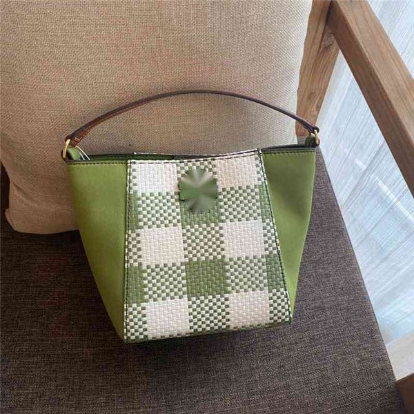 

luxury handbags and storage outlet tb bucket small basket woven hand one shoulder messenger bag fashion women's designer