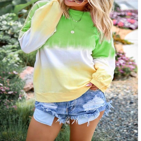 

women's hoodies & sweatshirts women 2021 fashion womens contract colors loose patchwork female casual outwear long sleeve, Black