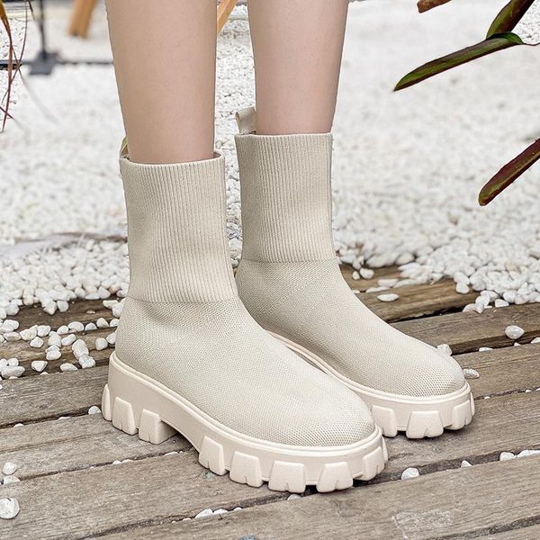 

boots women autumn pu leather colorful ladies short ankle crystal platform shoes slip on female botas mujer, Black