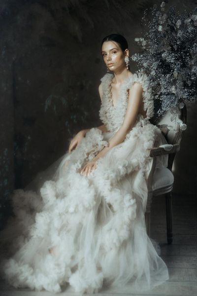 

charming bridal dresses elastic tulle long maternity evening dress ruffles tiered mesh backless gowns pshoot babyshower, Black;red