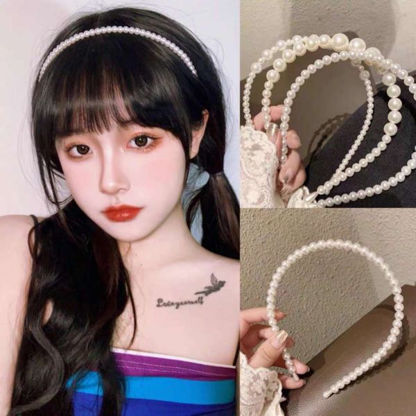

hairpin korean east gate with versatile pearl hairband, Golden;silver