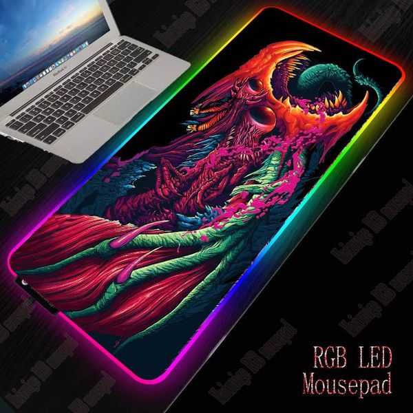 

mouse pads & wrist rests xgz gaming rgb large pad gamer big mat computer led backlight keyboard desk for csgo monster style