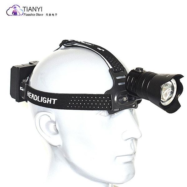 

headlamps head-mounted strong light led headlamp usb charging headset with output zoom xhp160 mine lamp
