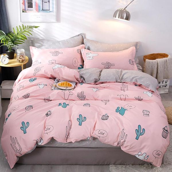 

bedding sets durable microfiber 2 pillow shams and 1 bed sheet , king, twin, full size,4 pieces set duvet cover