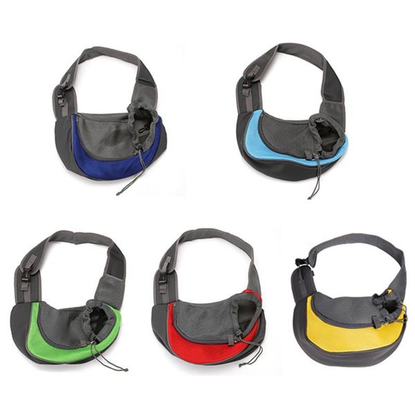 

pet dog sling carrier breathable mesh travel safe bag for dogs cats car seat covers