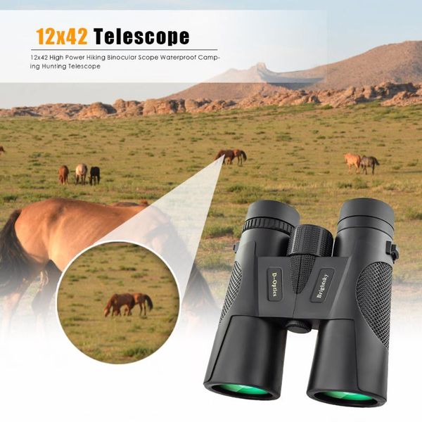 

telescope & binoculars professional 12x42 hd hiking bird watching high power bak4 roof prism binocular scope outdoor travel camping hunting
