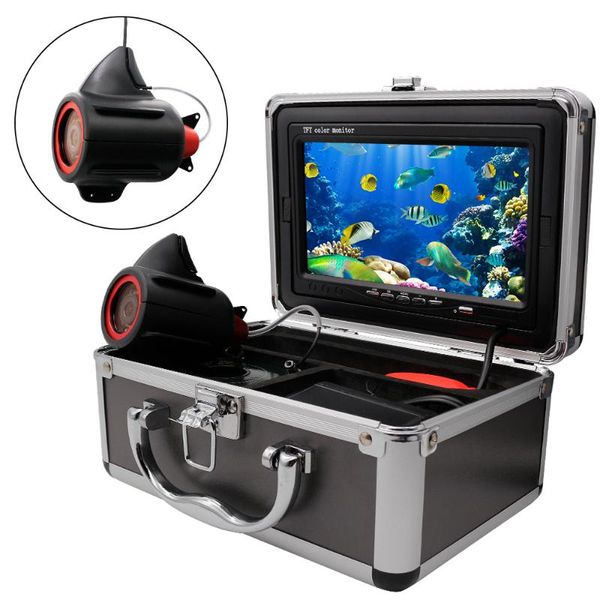 

cameras erchang underwater fishing camera infrared 7" inch 15m 30m 1000tvl waterproof fish finder for ice/sea