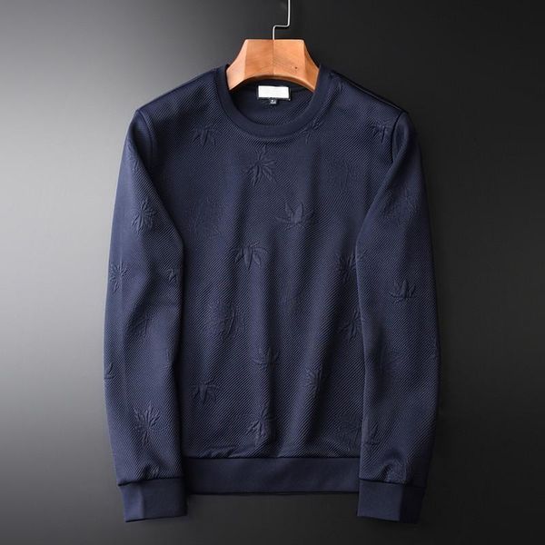 

men's hoodies & sweatshirts spring and autumn sweatshirt male round collar yarn dye mens plus size 4xl slim fit men hoodie, Black